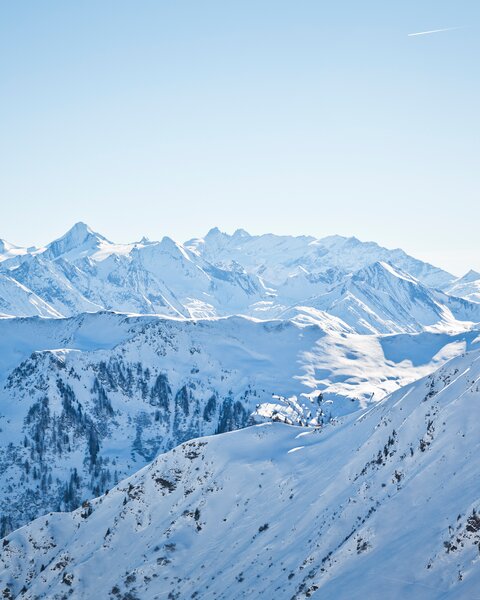 Eine Panoramabild von den Bergen in Fieberbrunn  | © Bergbahnen Fieberbrunn 
